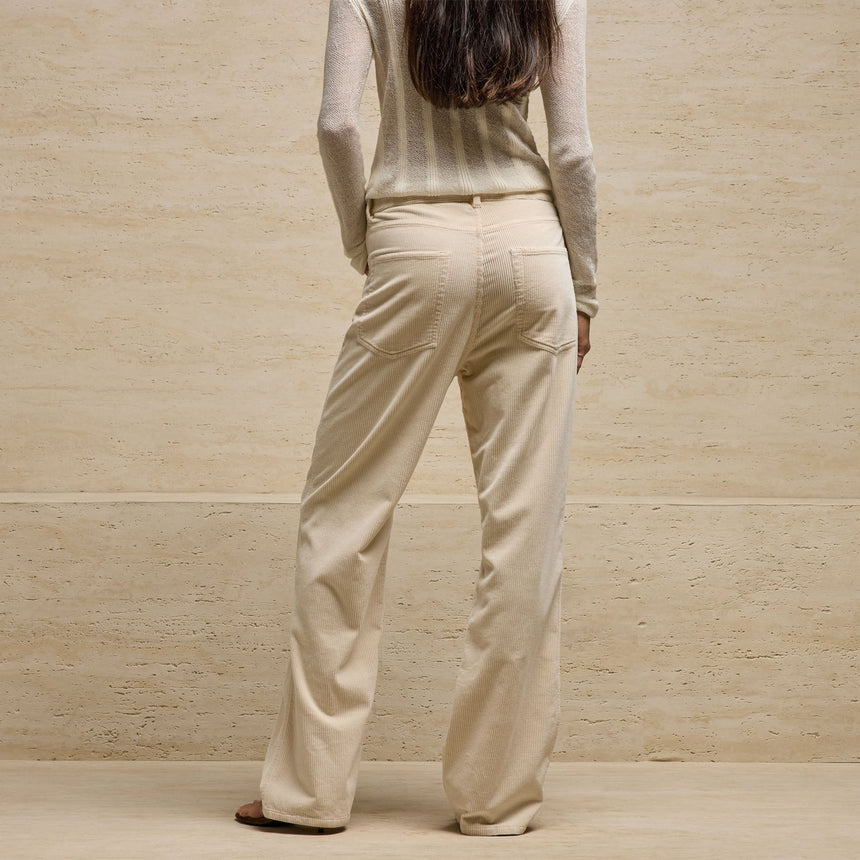 Corduroy Straight Leg Pant in Sandshell Pigment | James Perse Los Angeles