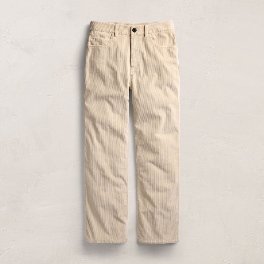 Corduroy Straight Leg Pant - Sandshell Pigment