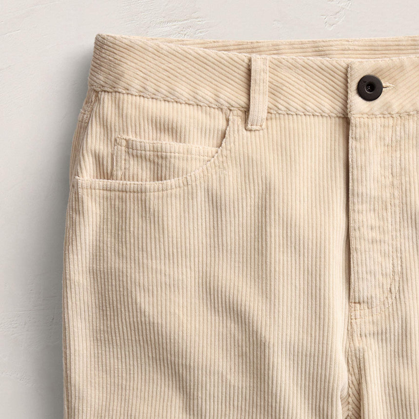 Corduroy Straight Leg Pant - Sandshell Pigment