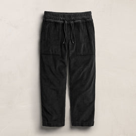 Corduroy Mixed Media Pant - Black