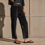 Cord Mixed Media Pant - Black | James Perse Los Angeles