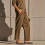 Cord Mixed Media Pant - Earth Pigment | James Perse Los Angeles
