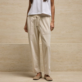 Corduroy Mixed Media Pant in Sandshell Pigment | James Perse Los Angeles