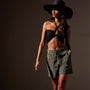 Lightweight Wide Cord Short in Palm Pigment | James Perse Los Angeles