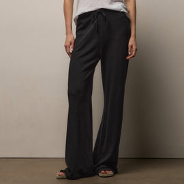 Vintage French Terry Wide Leg Sweatpant in Black | James Perse Los Angeles
