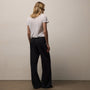 Vintage French Terry Wide Leg Sweatpant in Black | James Perse Los Angeles