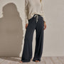 Vintage French Terry Wide Leg Sweatpant in Blue Noir Pigment | James Perse Los Angeles