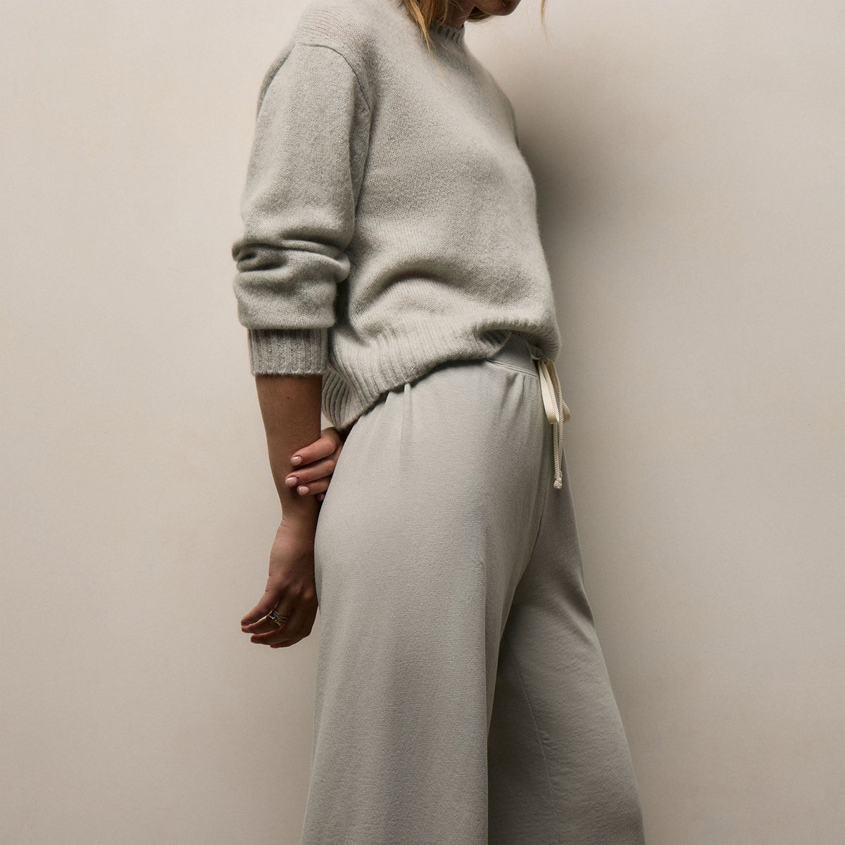 Wide Leg Sweatpant in Celery Pigment | James Perse Los Angeles