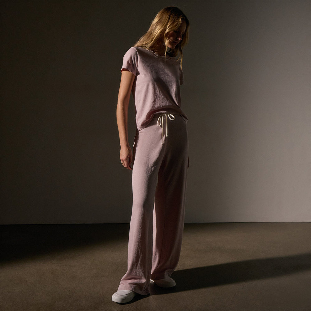 Wide Leg Sweatpant  in Degas Pigment | James Perse Los Angeles