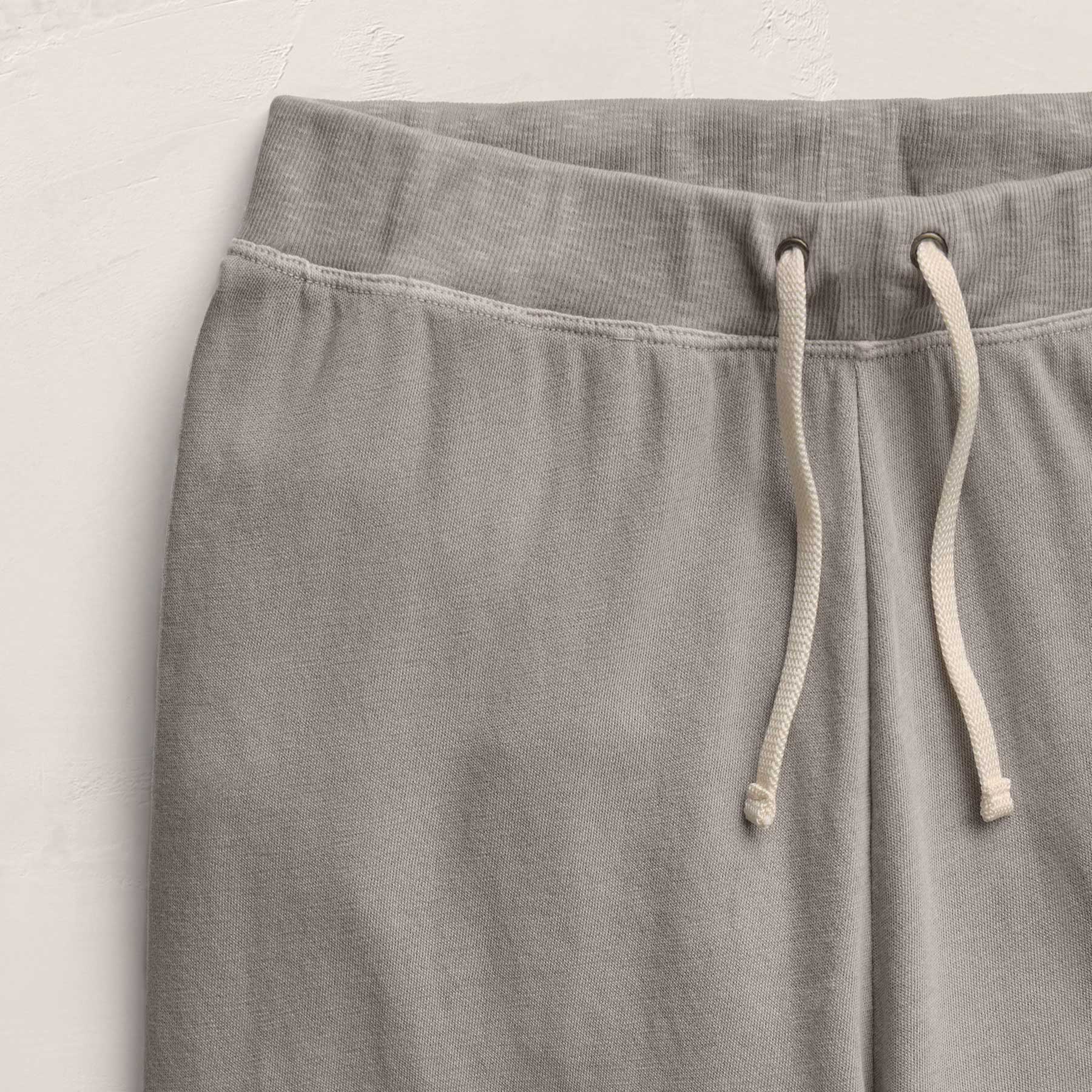 Vintage French Terry Wide Leg Sweatpant in Fog Pigment | James Perse Los Angeles