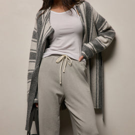 Vintage French Terry Wide Leg Sweatpant in Fog Pigment | James Perse Los Angeles