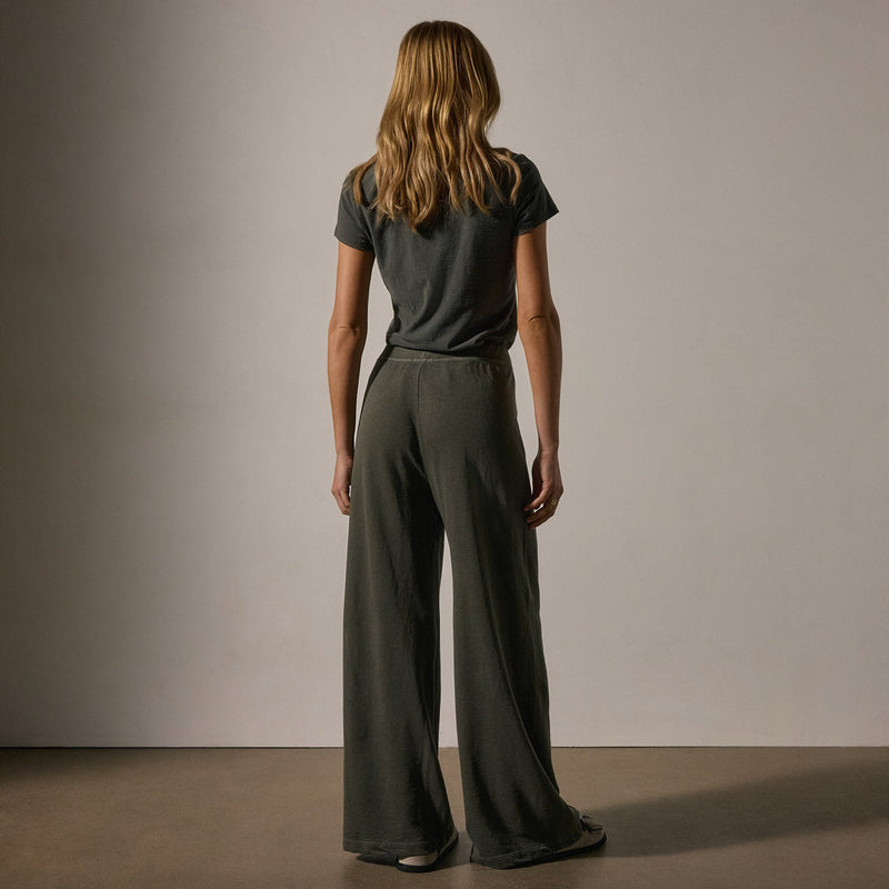 Wide Leg Sweatpant in Granite Pigment | James Perse Los Angeles