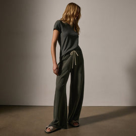Wide Leg Sweatpant in Granite Pigment | James Perse Los Angeles