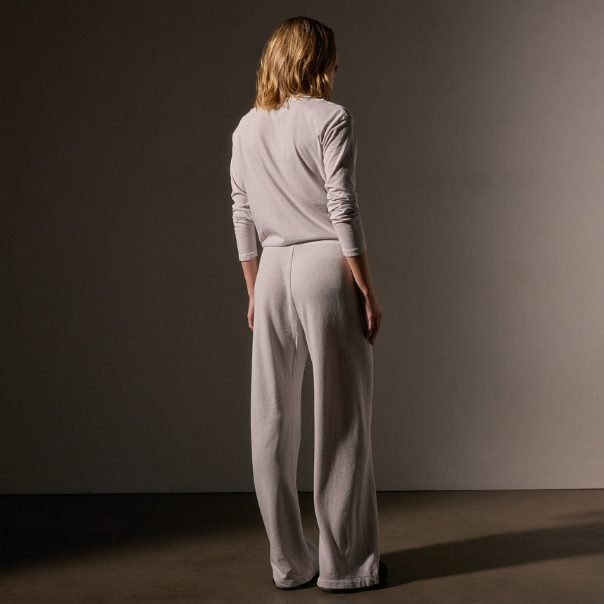 Wide Leg Sweatpant in Light Mist Pigment | James Perse Los Angeles