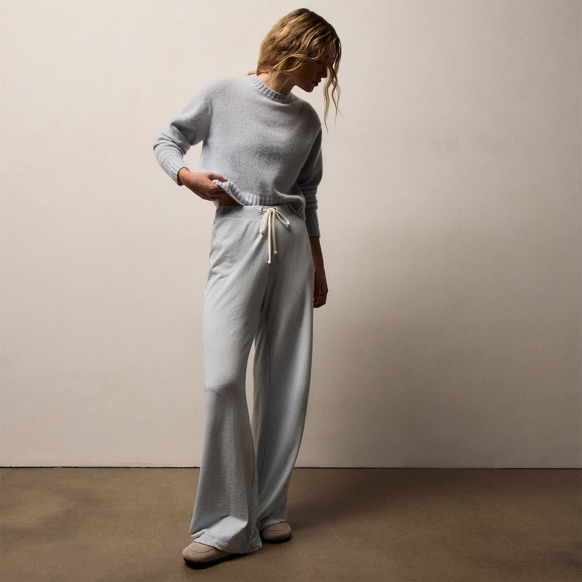 Wide Leg Sweatpant in Memory Pigment | James Perse Los Angeles