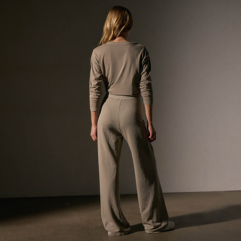 Wide Leg Sweatpant  in Overcast Pigment | James Perse Los Angeles