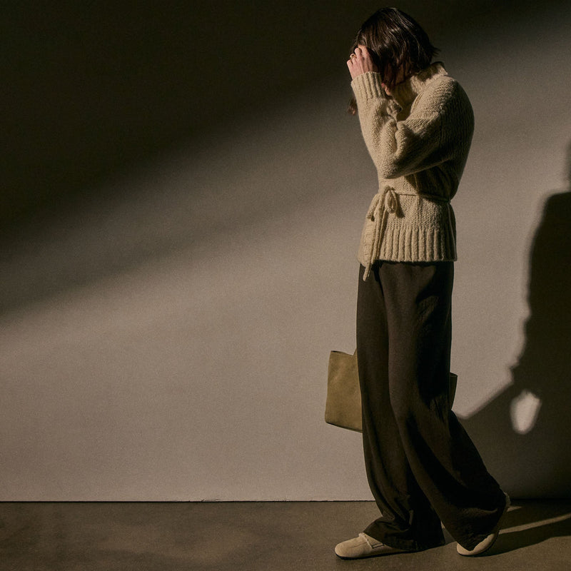 Wide Leg Sweatpant in Porcupine | James Perse Los Angeles