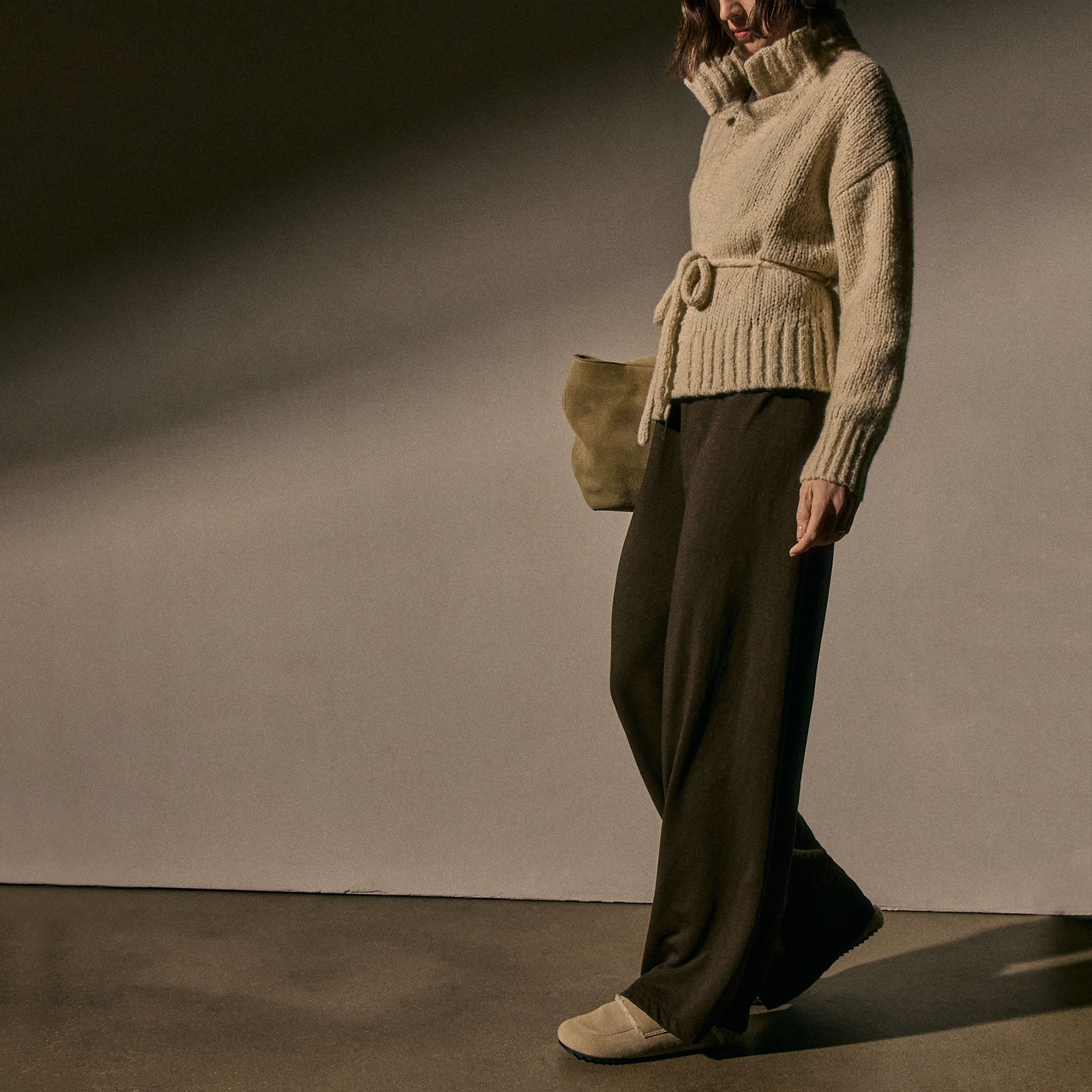Wide Leg Sweatpant in Porcupine | James Perse Los Angeles