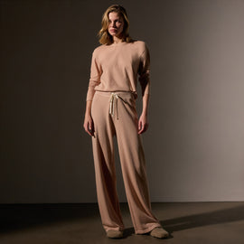 Wide Leg Sweatpant in Rose Nude Pigment | James Perse Los Angeles