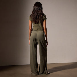 Wide Leg Sweatpant in Trooper Pigment | James Perse Los Angeles