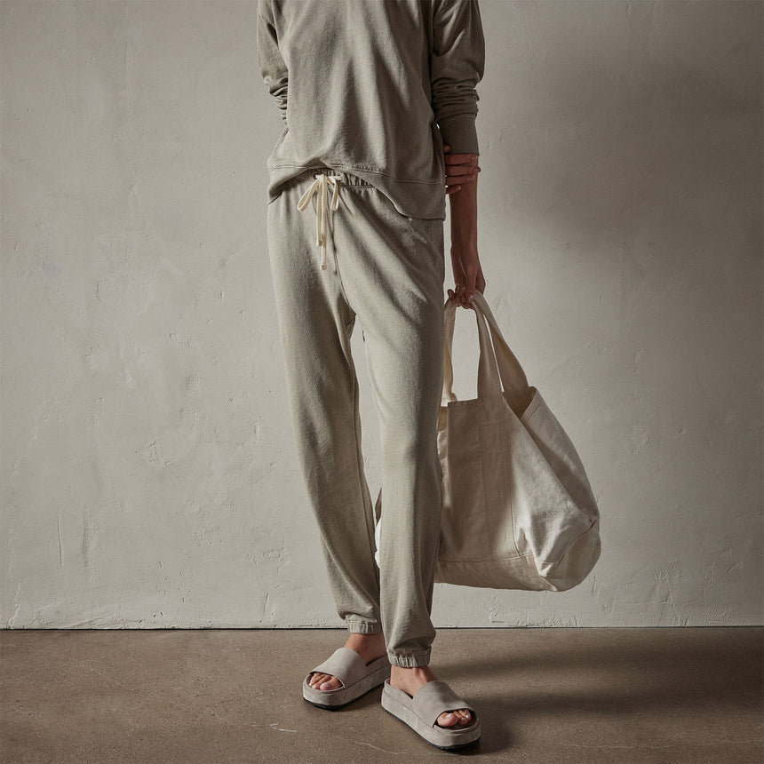French Terry Sweat Pant in Mineral Pigment | James Perse Los Angeles