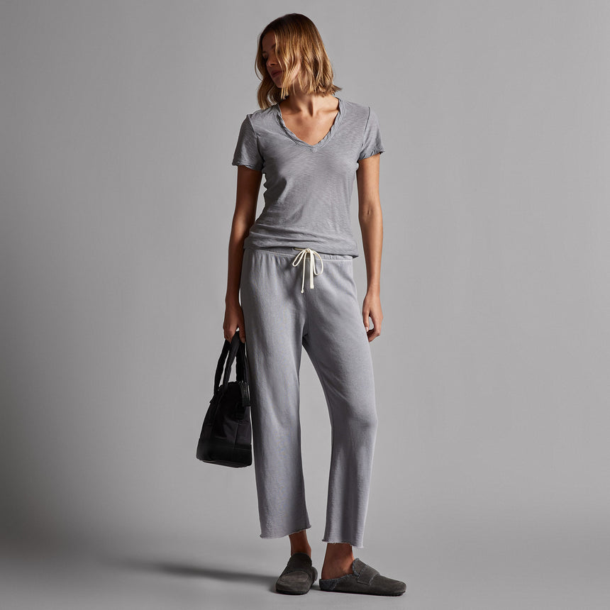 Vintage French Terry Cutoff Sweatpant in Breeze Pigment | James Perse Los Angeles