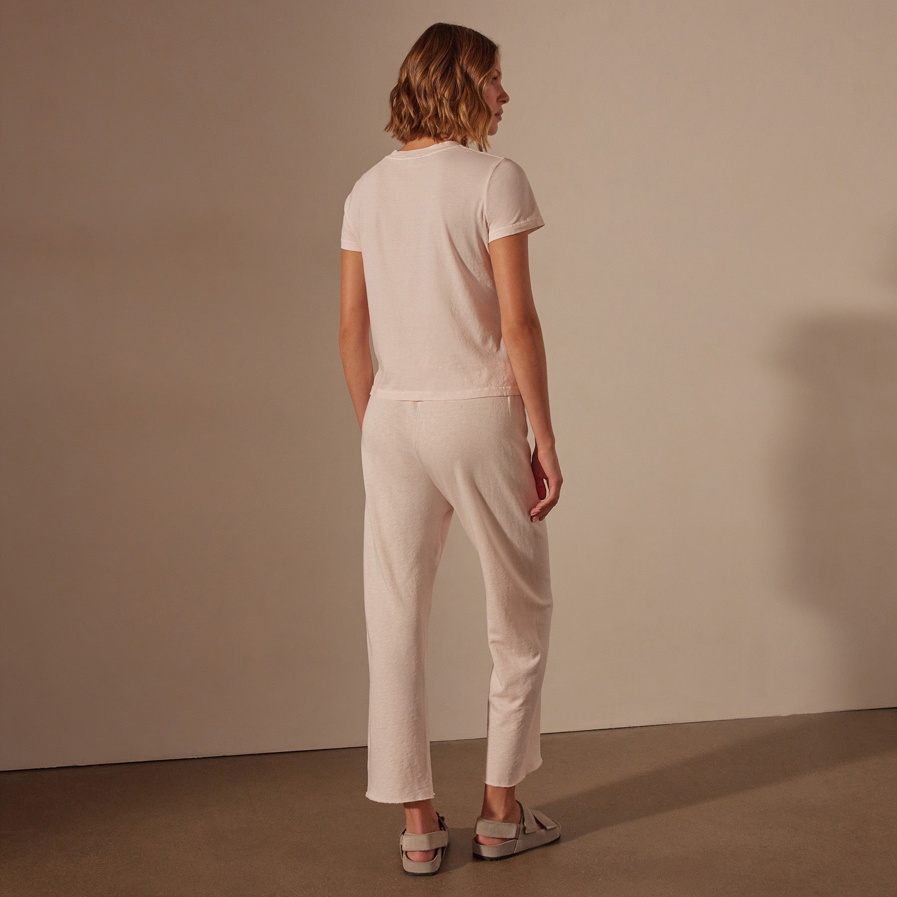 Vintage French Terry Cutoff Sweatpant in Zephyr Pigment | James Perse Los Angeles