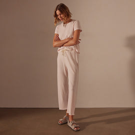 Vintage French Terry Cutoff Sweatpant in Zephyr Pigment | James Perse Los Angeles