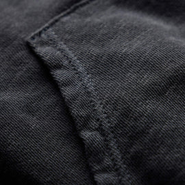 Vintage French Terry Zip Up Hoodie - Blue Noir Pigment