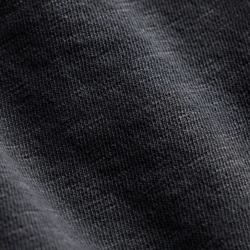 Vintage French Terry Zip Up Hoodie - Blue Noir Pigment
