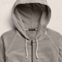 Vintage French Terry Zip Up Hoodie in Fog Pigment | James Perse Los Angeles