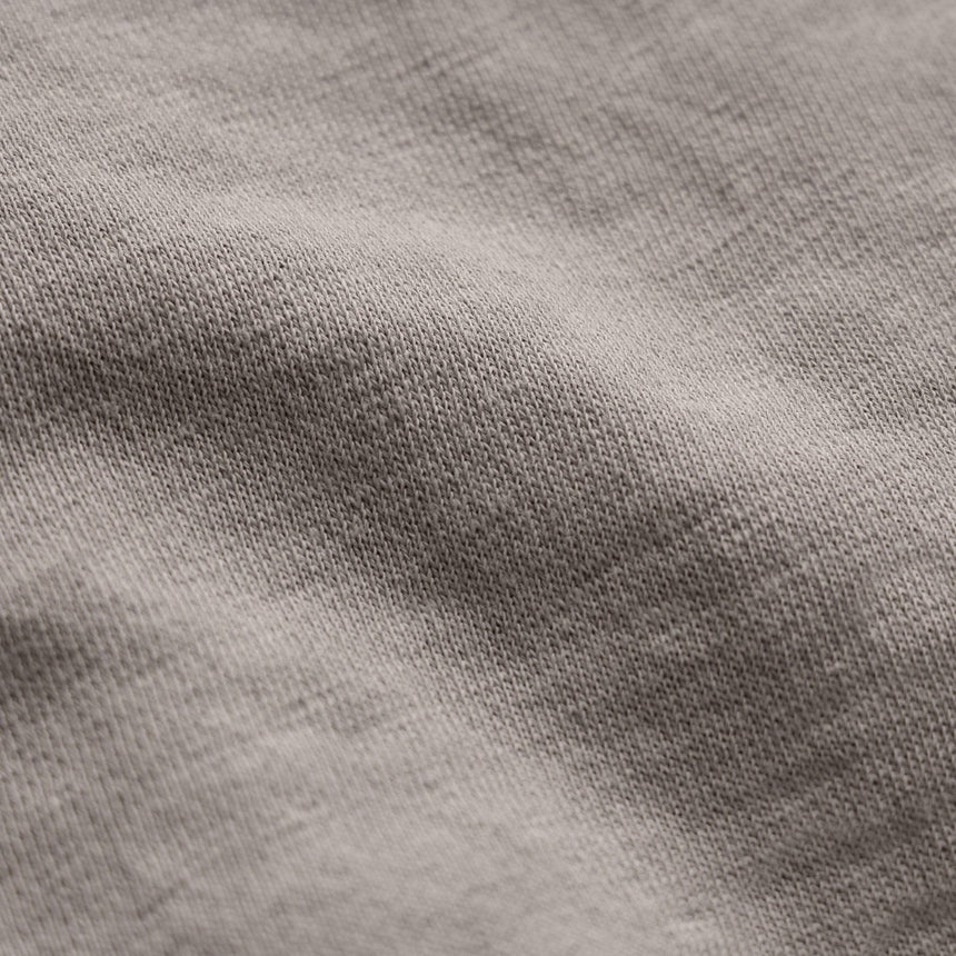 Vintage French Terry Zip Up Hoodie in Fog Pigment | James Perse Los Angeles
