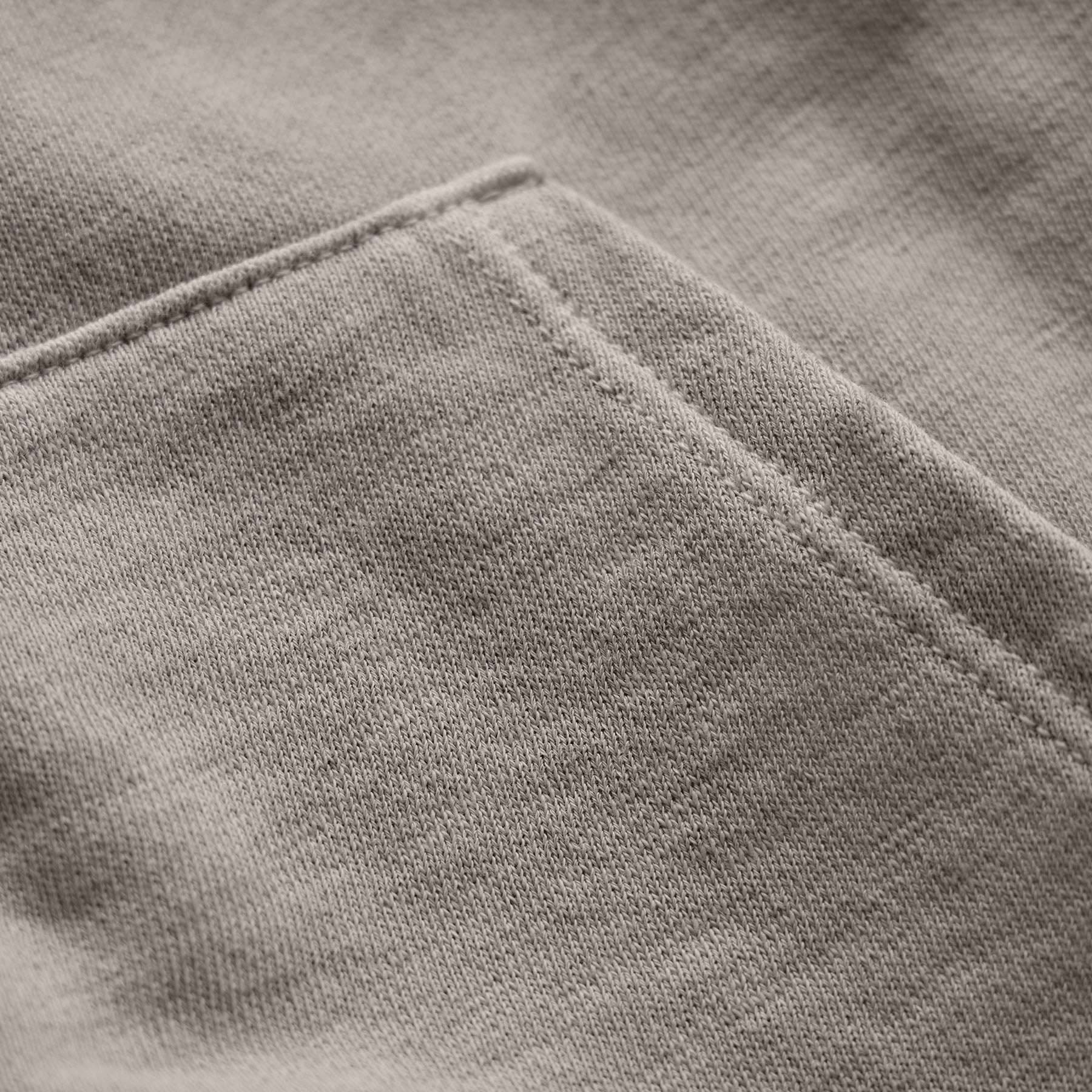 Vintage French Terry Zip Up Hoodie in Fog Pigment | James Perse Los Angeles