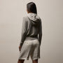 Vintage French Terry Zip Up Hoodie in Fog Pigment | James Perse Los Angeles
