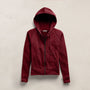 Vintage French Terry Zip Up Hoodie In Heat Pigment | James Perse Los Angeles
