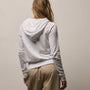 Vintage French Terry Zip Up Hoodie in White | James Perse Los Angeles