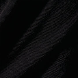 French Terry Cropped Mock Neck  in Black | James Perse Los Angeles