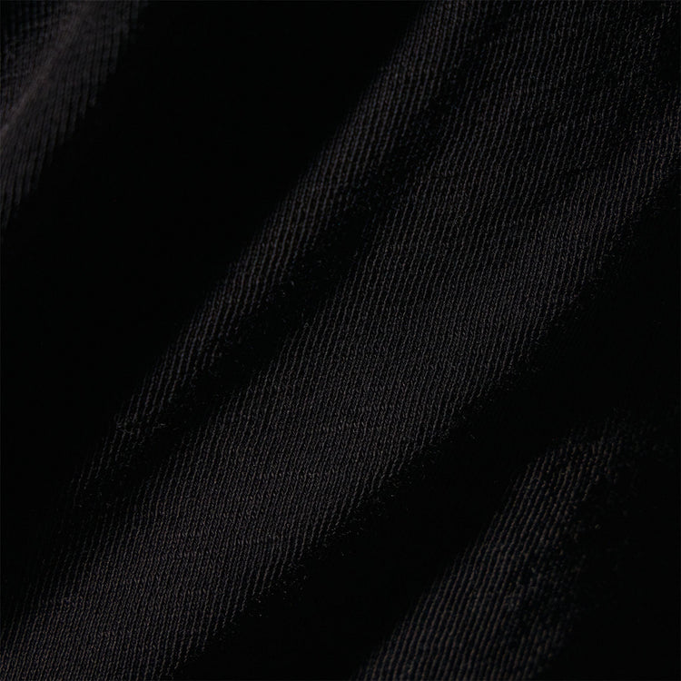 French Terry Cropped Mock Neck  in Black | James Perse Los Angeles