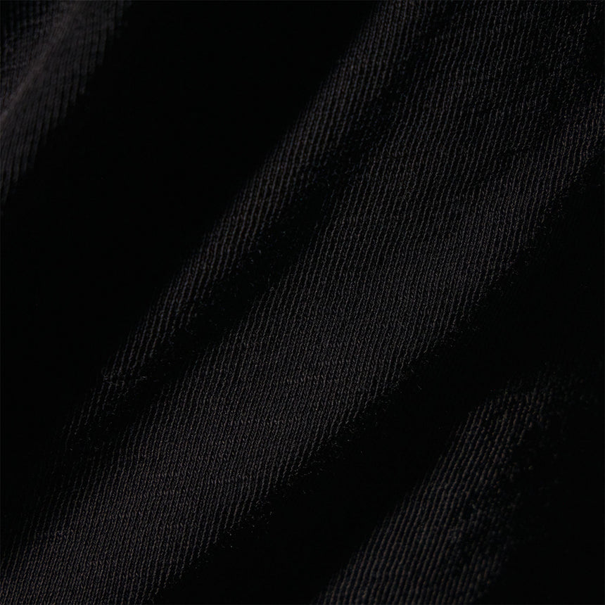 French Terry Cropped Mock Neck  in Black | James Perse Los Angeles