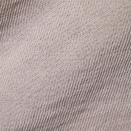 French Terry Cropped Mock Neck  in Light Mist Pigment | James Perse Los Angeles