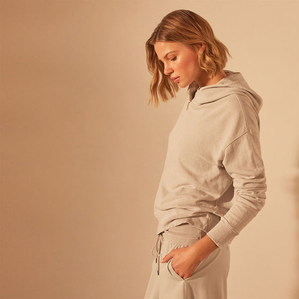 Pullover Hoodie - Salt Pigment | James Perse Los Angeles