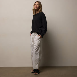 Vintage French Terry Relaxed Sweatshirt - Black