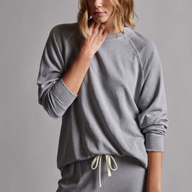 Vintage French Terry Relaxed Sweatshirt in Breeze Pigment | James Perse Los Angeles
