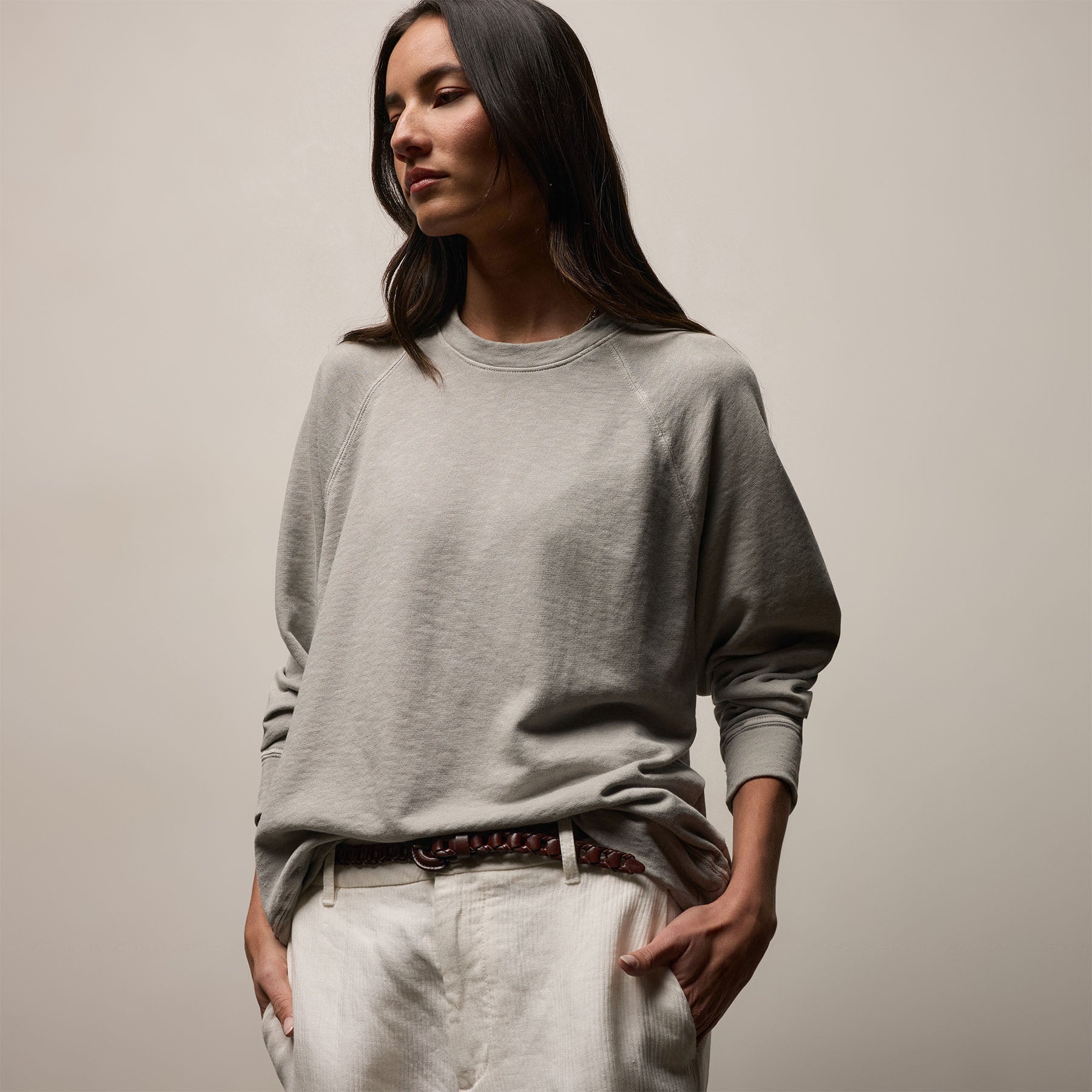 Vintage French Terry Relaxed Sweatshirt from James Perse - $175