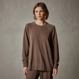 Vintage French Terry Relaxed Sweatshirt in Fox Pigment | James Perse Los Angeles