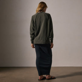 Vintage French Terry Relaxed Sweatshirt in Granite Pigment | James Perse Los Angeles