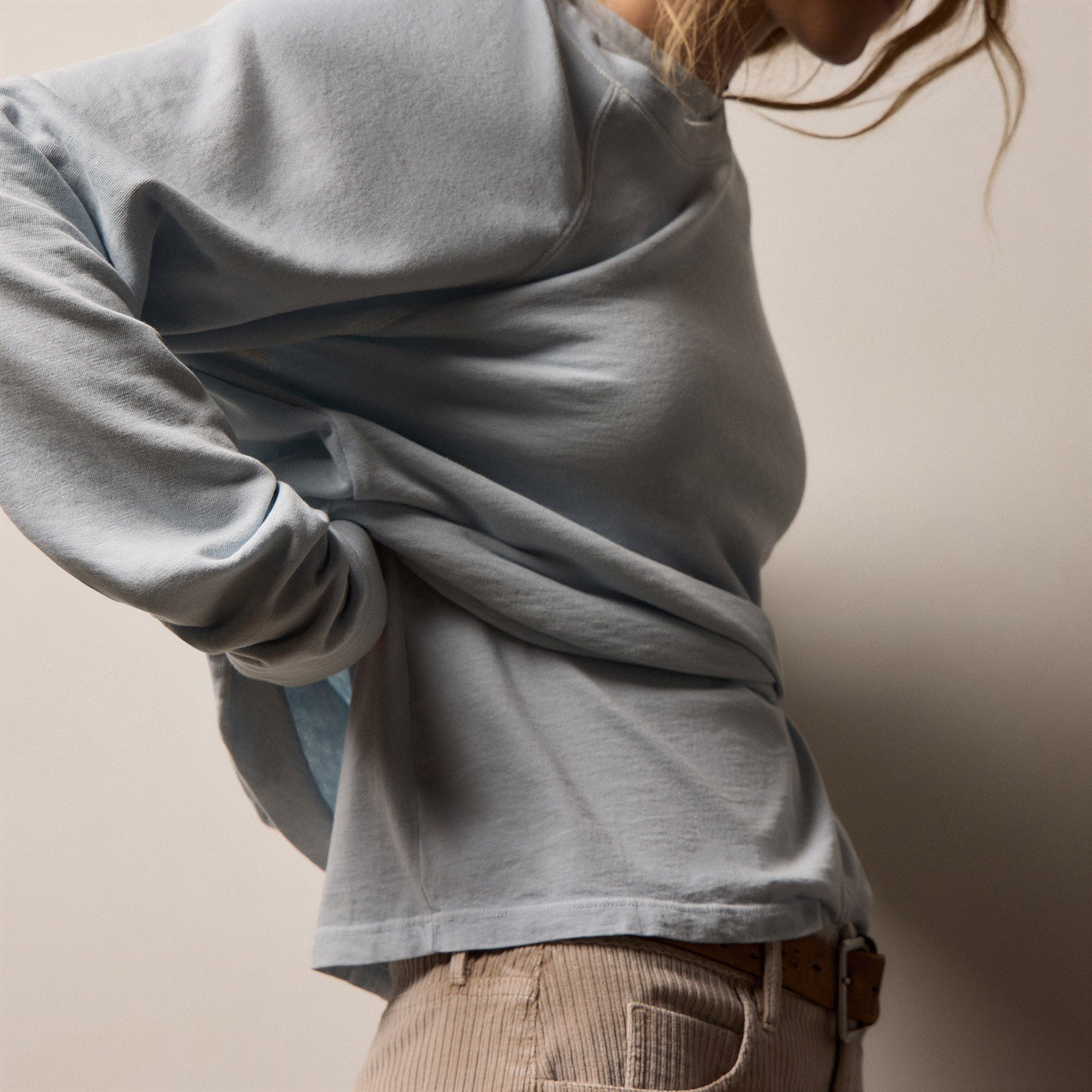 Vintage French Terry Relaxed Sweatshirt - Memory Pigment | James