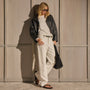 Vintage French Terry Relaxed Sweatshirt - Off White | James Perse Los Angeles