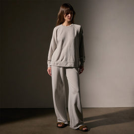 Vintage French Terry Relaxed Sweatshirt in Salt Pigment | James Perse Los Angeles