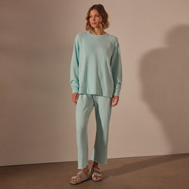 Vintage French Terry Relaxed Sweatshirt in Taffy Pigment | James Perse Los Angeles
